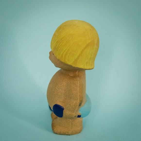 Vintage 1970s Lisa Larson West Vast Gustavsberg Stonewre Clay Ceramic Boy Bucket - Picture 2 of 7